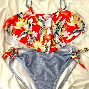 Bando high wasted bathing suit Bikini. Never worn.